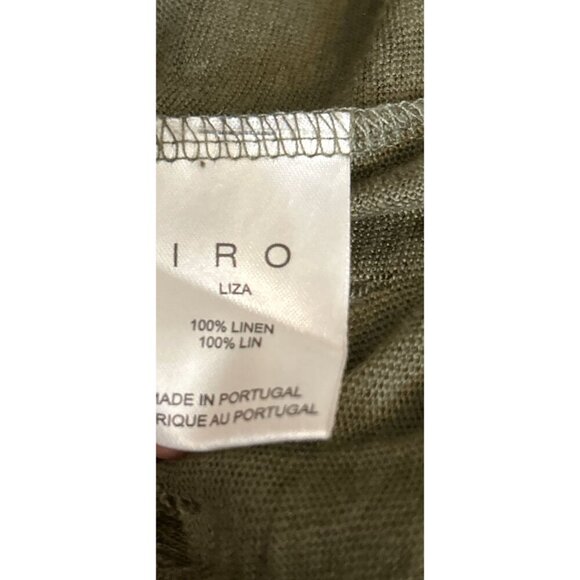 IRO Top Distressed Gray Size Medium Linen Crew Neck Torn Grunge Goth - Picture 8 of 8